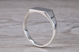 Unisex Signet Ring in Sterling Silver