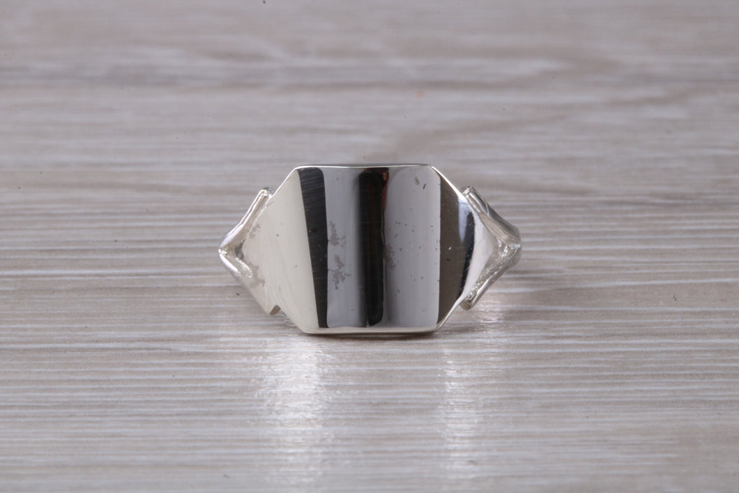 Square Faced Signet Ring in Silver