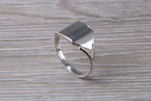 Square Faced Signet Ring in Silver