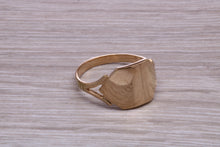 Load image into Gallery viewer, Square Faced Yellow Gold Signet Ring