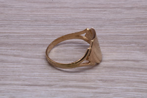 Square Faced Yellow Gold Signet Ring