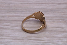 Load image into Gallery viewer, Square Faced Yellow Gold Signet Ring