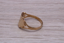 Load image into Gallery viewer, Square Faced Yellow Gold Signet Ring