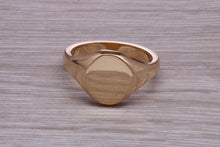 Load image into Gallery viewer, Chunky Oval Yellow Gold Signet Ring