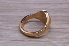 Load image into Gallery viewer, Chunky Oval Yellow Gold Signet Ring