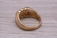 Load image into Gallery viewer, Large Patterned Yellow Gold Signet Ring