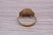 Load image into Gallery viewer, Square Faced Yellow Gold Signet Ring