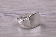 Load image into Gallery viewer, Diamond set Signet Ring