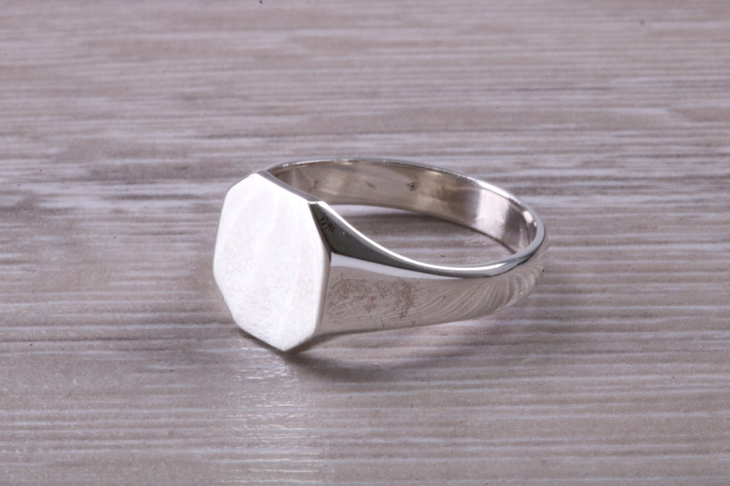 Octagon Face Signet Ring