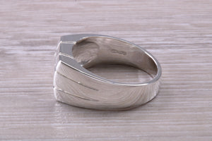 Chunky 10 Pointer Diamond set Signet Ring