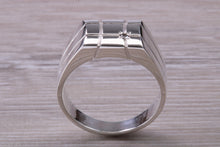 Load image into Gallery viewer, Chunky 10 Pointer Diamond set Signet Ring