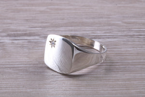 Diamond set Signet Ring