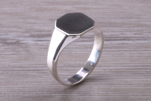 Octagon Face Signet Ring