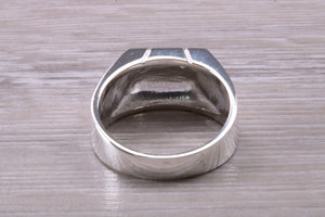 Chunky 10 Pointer Diamond set Signet Ring