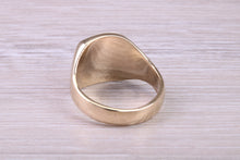 Load image into Gallery viewer, Chunky Prince of Wales Feathers Signet Ring in Solid Yellow Gold