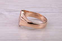 Load image into Gallery viewer, Chunky 18ct Rose Gold Prince of Wales Feathers Signet Ring