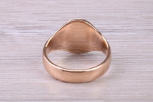 Load image into Gallery viewer, Chunky 18ct Rose Gold Prince of Wales Feathers Signet Ring