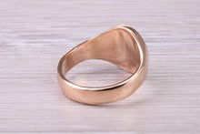 Load image into Gallery viewer, Chunky 18ct Rose Gold Prince of Wales Feathers Signet Ring