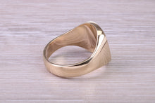 Load image into Gallery viewer, Chunky Prince of Wales Feathers Signet Ring in Solid Yellow Gold