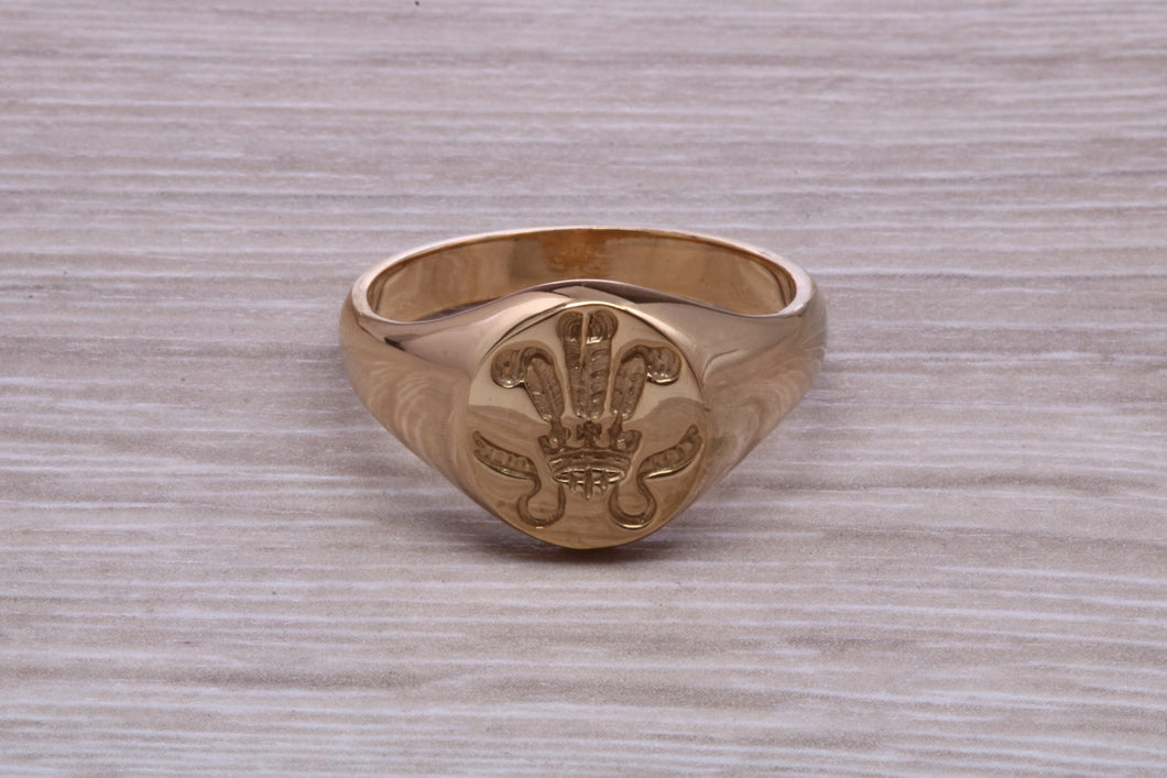 Ladies Family Coat Of Arms Rings Made From 18ct Yellow Gold