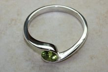 Load image into Gallery viewer, Natural Peridot Gemstone Ring.Sterling Silver Peridot.Perfect 16th,18th,21st birthday or Anniversary Gift.Promise Ring,Dress,Statement Ring.