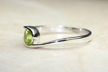 Load image into Gallery viewer, Natural Peridot Gemstone Ring.Sterling Silver Peridot.Perfect 16th,18th,21st birthday or Anniversary Gift.Promise Ring,Dress,Statement Ring.