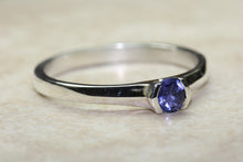 Load image into Gallery viewer, Natural Iolite Gemstone Ring.Sterling Silver Iolite Ring.16th,18th,21st birthday or Anniversary,Promise,Dress or Statement Ring.