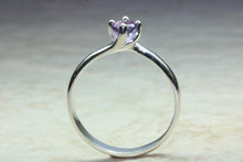 Load image into Gallery viewer, Silver Ring set with Natural Amethyst.February birthstone,Pisces Zodiac Gemstone.Perfect 16th,18th,21st birthday or Anniversary Gift.