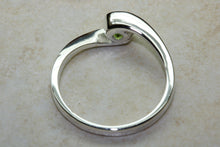 Load image into Gallery viewer, Natural Peridot Gemstone Ring.Sterling Silver Peridot.Perfect 16th,18th,21st birthday or Anniversary Gift.Promise Ring,Dress,Statement Ring.