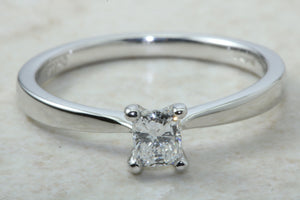 Princess cut Diamond Solitaire