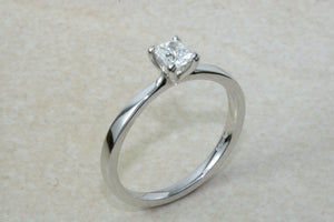 Princess cut Diamond Solitaire