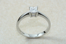 Load image into Gallery viewer, Princess cut Diamond Solitaire, Perfected in Platinum