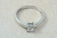 Load image into Gallery viewer, Princess cut Diamond Solitaire, Perfected in Platinum