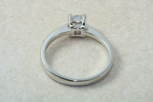 Load image into Gallery viewer, Princess cut Diamond Solitaire, Perfected in Platinum