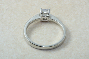 Princess cut Diamond Solitaire, Perfected in Platinum