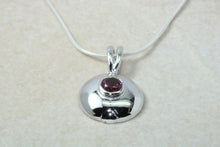 Load image into Gallery viewer, Natural Rhodolite Gemstone Necklace.Sterling Silver Rhodolite Garnet Pendant &amp; Chain.Ideal 16th,18th,21st birthday or Anniversary,