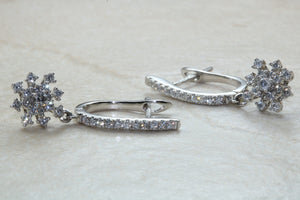 Diamond set Dropper Earrings