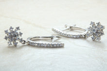 Load image into Gallery viewer, Diamond set Dropper Earrings