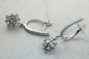 Diamond set Dropper Earrings