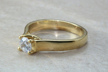 Load image into Gallery viewer, Chunky style Charles &amp; Colvard 2.50 carat Mossainte solitaire, Forever One grade Diamond
