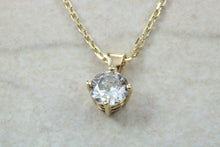 Load image into Gallery viewer, Elegant Half carat Diamond Solitaire Necklace