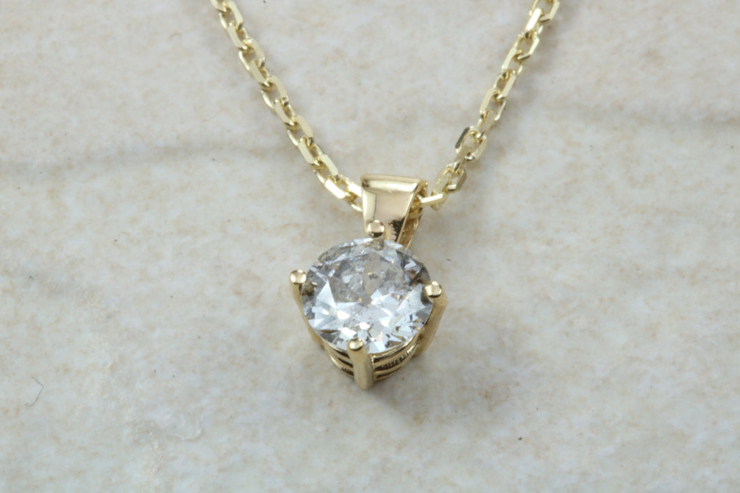 Elegant Half carat Diamond Solitaire Necklace