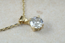 Load image into Gallery viewer, Elegant Half carat Diamond Solitaire Necklace