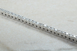 Diamond set tennis bracelet set in 9ct white gold, dainty with over half carats top grade diamonds, perfect gift for all of lifes occasions