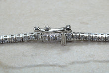 Load image into Gallery viewer, Diamond set tennis bracelet set in 9ct white gold, dainty with over half carats top grade diamonds, perfect gift for all of lifes occasions