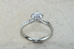 Shoulder set Diamond Engagement Ring