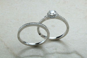 Halo set Diamond Bridal rings