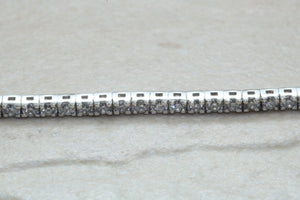 Diamond set tennis bracelet set in 9ct white gold, dainty with over half carats top grade diamonds, perfect gift for all of lifes occasions