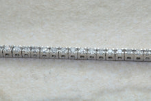 Load image into Gallery viewer, Diamond set tennis bracelet set in 9ct white gold, dainty with over half carats top grade diamonds, perfect gift for all of lifes occasions