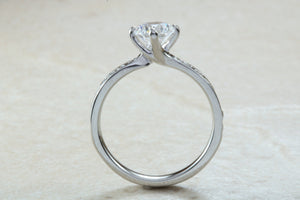 Shoulder set Diamond Engagement Ring